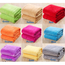 Solid Color Flannel Fleece Blanket